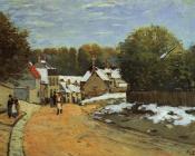 阿尔弗莱德 西斯莱 : Early Snow at Louveciennes